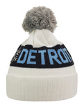 KRONK Detroit Snowflake Bobble Hat White