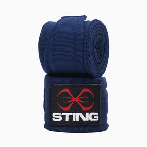 STING ELASTICISED IBA & WOB APPROVED HAND WRAPS - NAVY BLUE