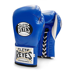 CLETO REYES SAFETEC PRO FIGHT GLOVES LACE - BLUE