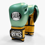 CLETO REYES SPARRING VELCRO WBC-GREEN/GOLD