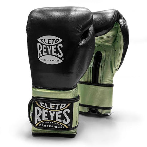 CLETO REYES SPARRING VELCRO LIMITED EDITION-BLACK/METALLIC GREEN