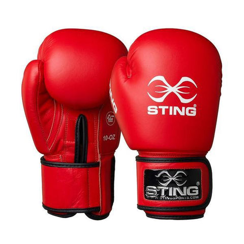 STING AIBA COMPETITION VELCRO red