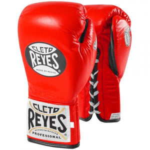 CLETO REYES SAFTEC PRO FIGHT GLOVE LACE - RED/BLACK