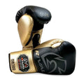 RIVAL RS100 PROFESSIONAL LACE UP SPARRING GLOVES - BLACK/GOLD