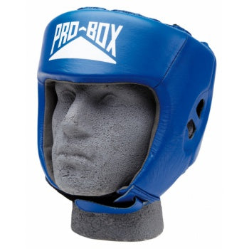 PRO BOX CLUB ESSENTIALS LEATHER HEADGUARD blue