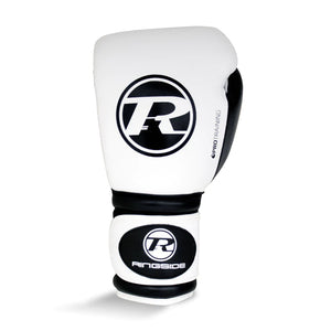 RINGSIDE PRO TRAINING G1 STRAP SPARRING GLOVE - WHITE/BLACK