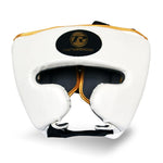 RINGSIDE PRO FITNESS HEADGUARD SYNTHETIC LEATHER metallic white/black/gold