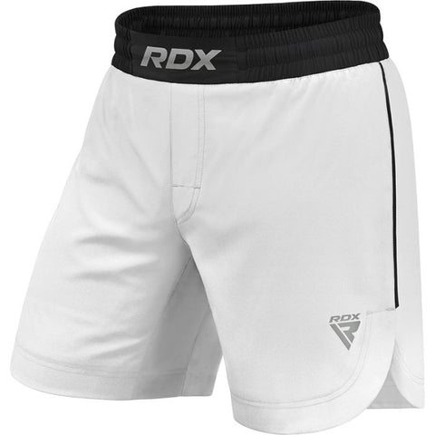 RDX T15 MMA FIGHT SHORTS-WHITE