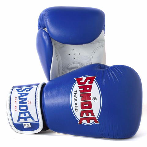 SANDEE AUTHENTIC LEATHER-BLUE/WHITE