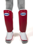 Sandee KIDS  Authentic Red & White Synthetic Leather Boot Shinguard