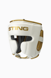 STING VIPER HEADGUARD white/gold  black/gold